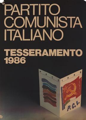 Partito comunista italiano : tesseramento 1986