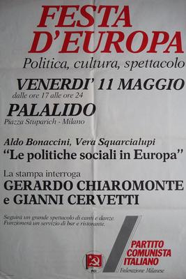 Festa d'Europa : politica, cultura, spettacolo