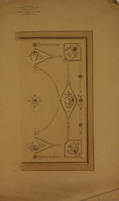 Particolare di soffitto su schema geometrico